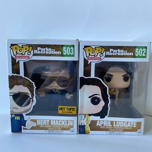 FUNKO POP: Parks and Recreation’s April and Bert Macklin.